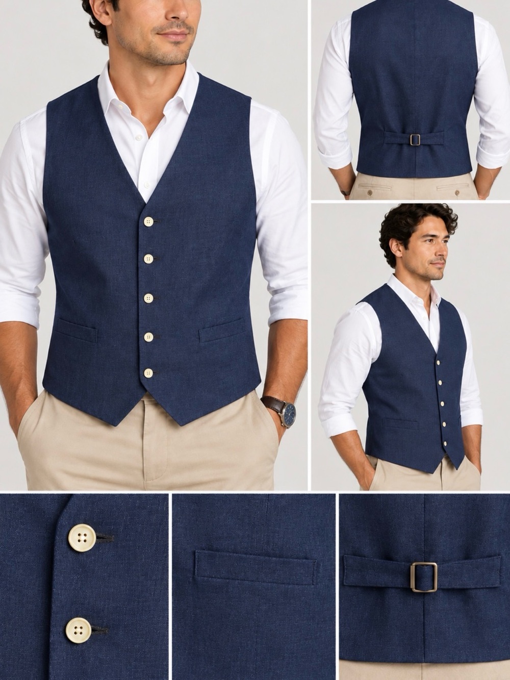 Perry Ellis Navy Men's Vest